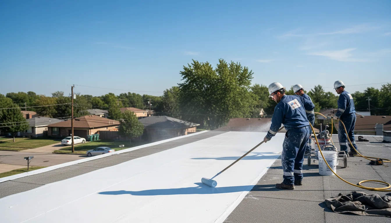 Commercial roof coating in Glenwood, WV near me